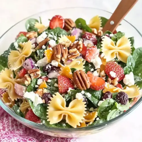 Strawberry Fields Pasta Salad