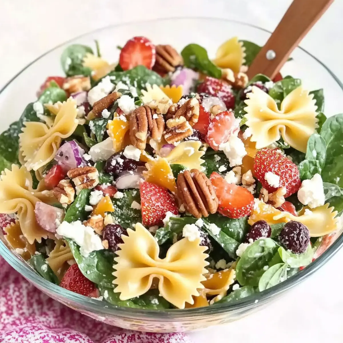 Strawberry Fields Pasta Salad