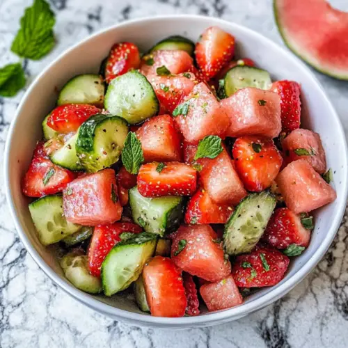 Cucumber Strawberry Salad