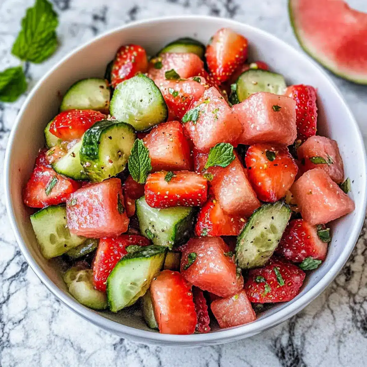 Cucumber Strawberry Salad