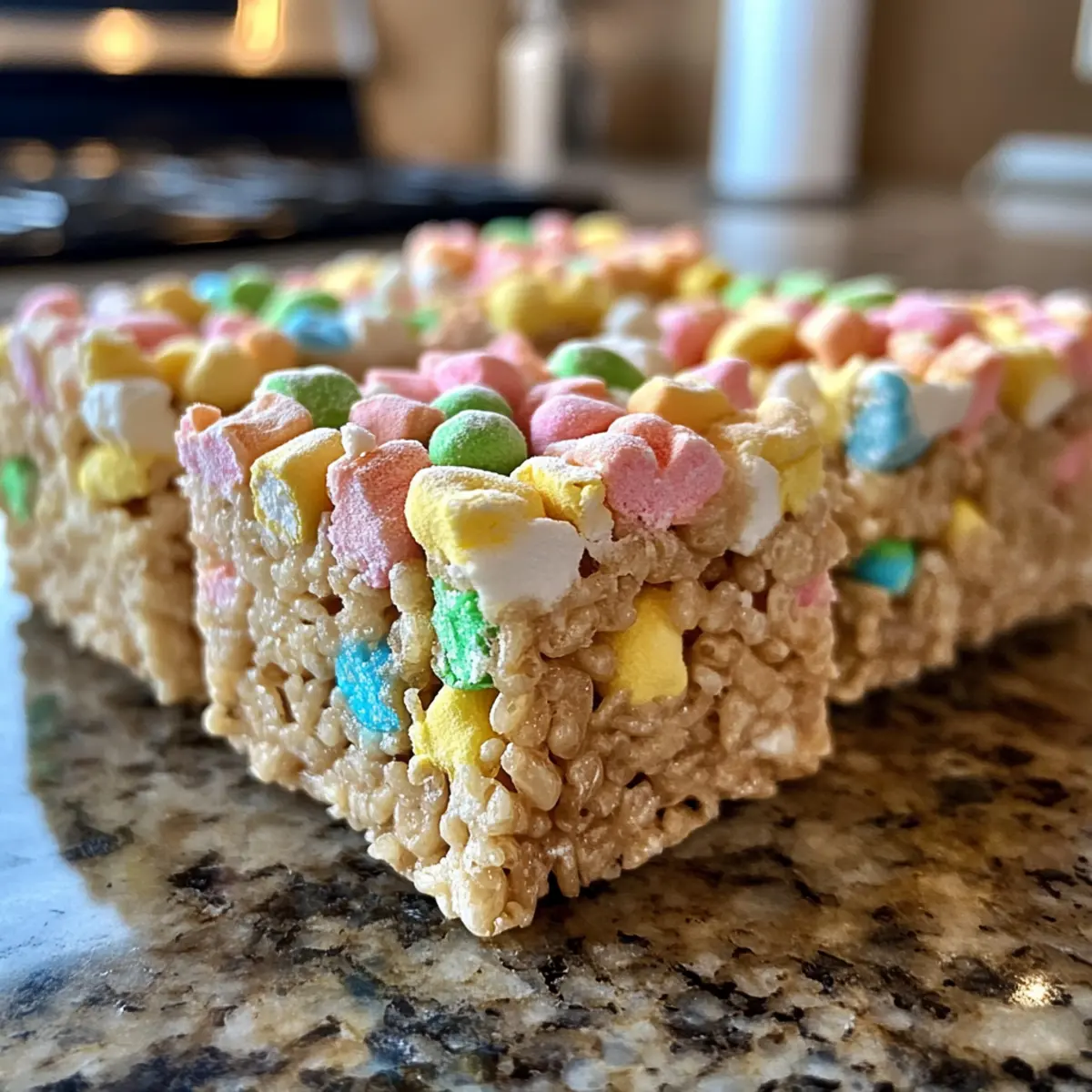 Festive Lucky Charms Rice Krispie Treats