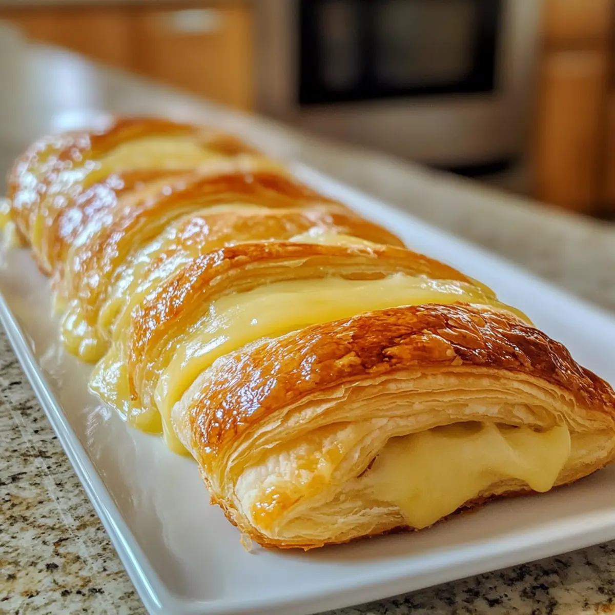 Lemon Cream Cheese Puff Pastry Braid