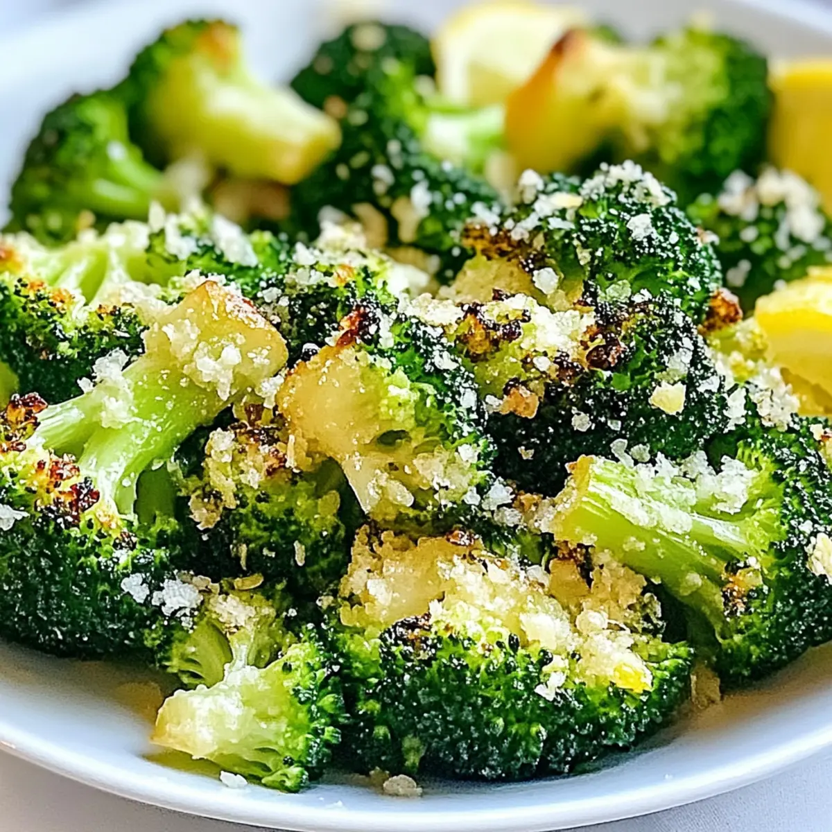 Lemon Garlic Roasted Broccoli