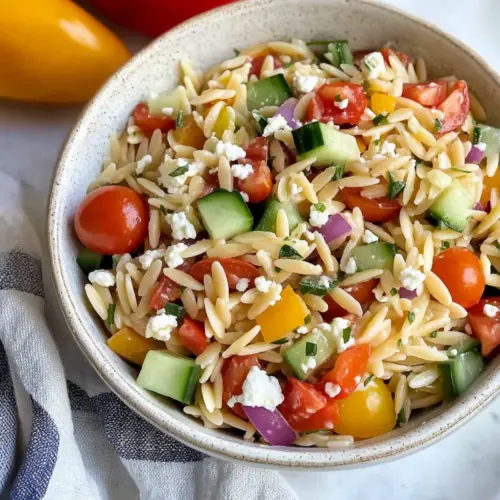 Rainbow Orzo Salad