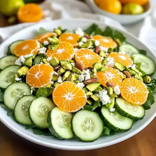 Fresh Irish Flag Clementine Cucumber Salad